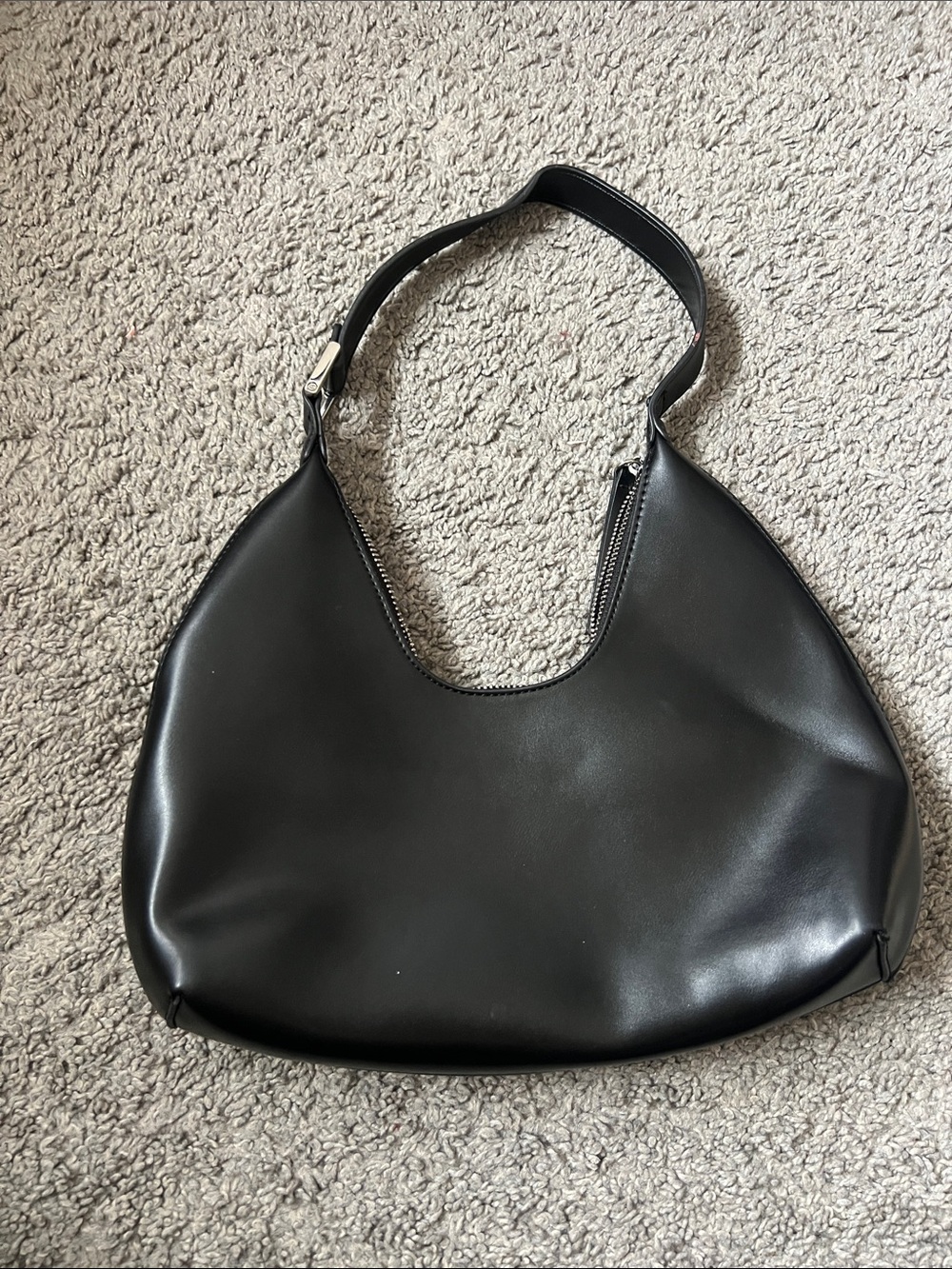 Princess Polly Black Crescent Shoulder Bag